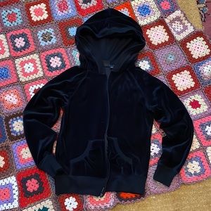 EUC Y2K Cynthia Rowley black valour zip up hoodie